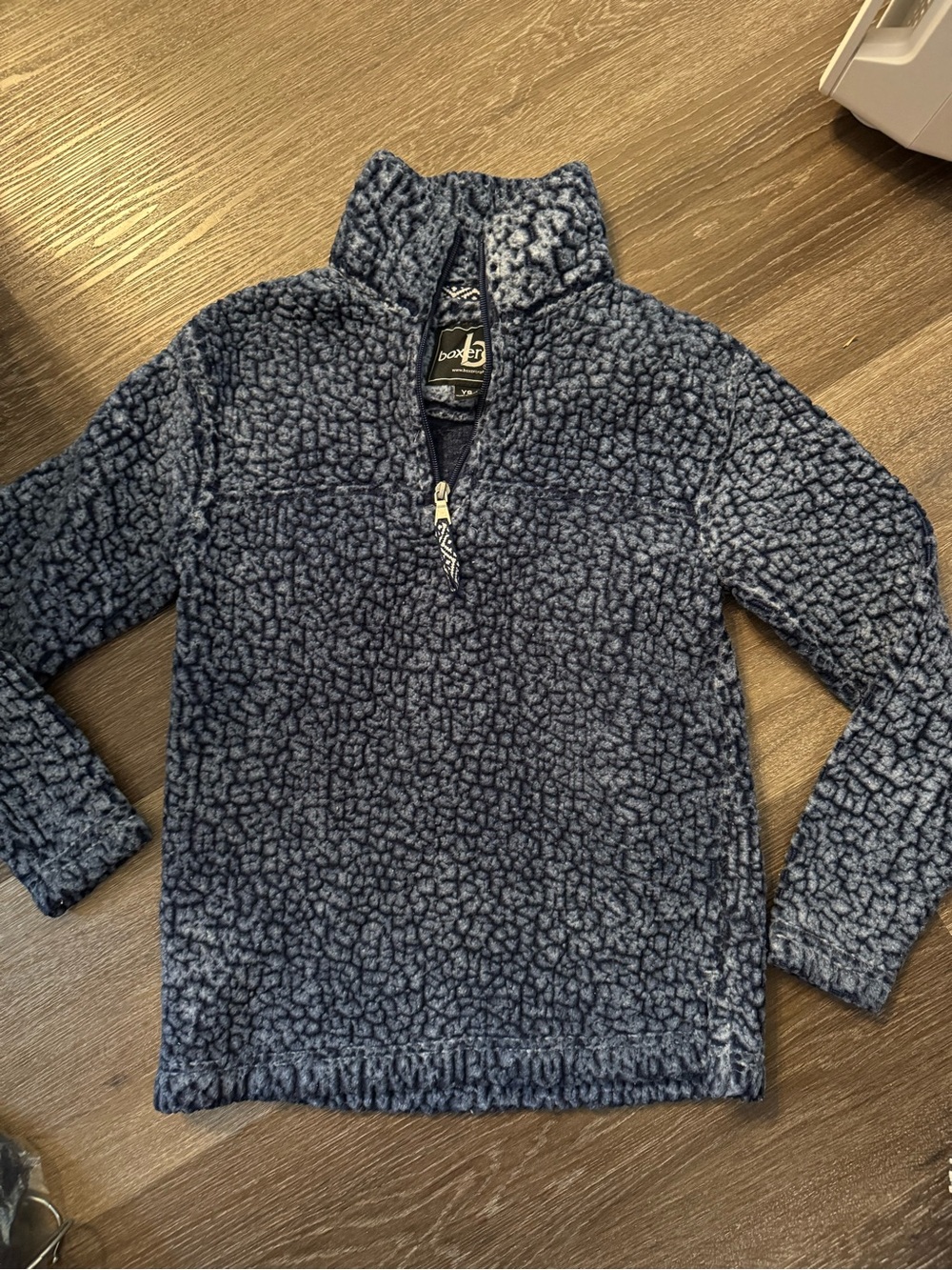 boxercraft Navy Blue Sherpa Half-Zip Hoodie